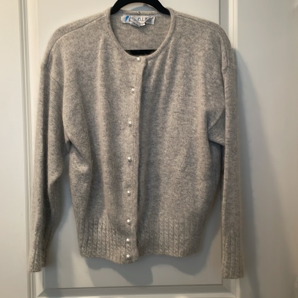Chaus lamb-wool & rabbit hair grey sweater. - Picture 1 of 8
